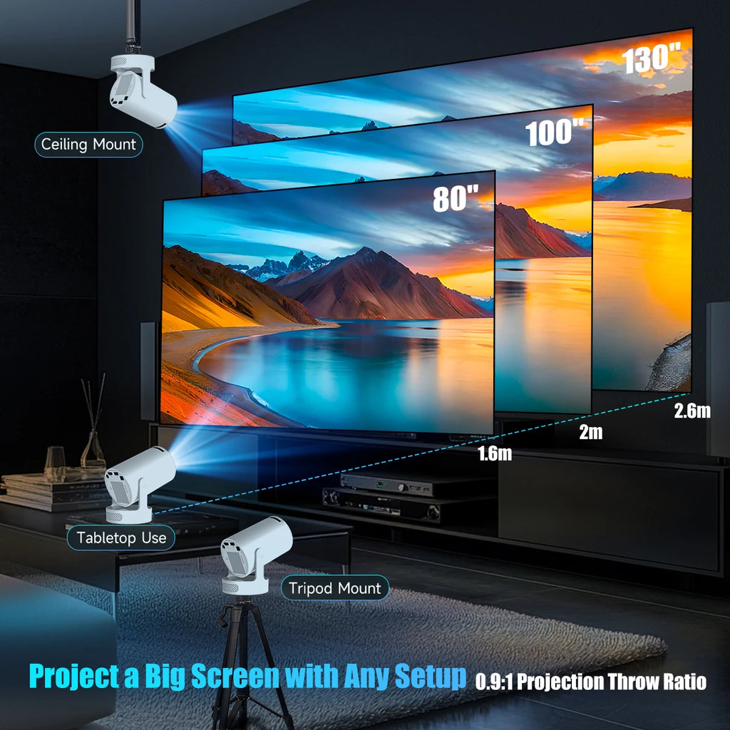 Magcubic HY300 Pro + Projector 8K 720P With 5W Speaker